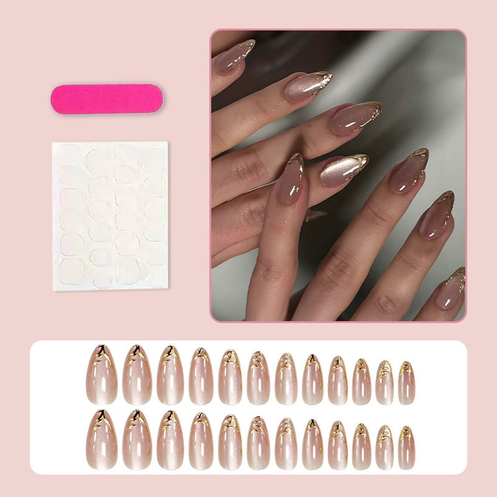 Elegant Stiletto Gel Press-On Nail Set Stornfield