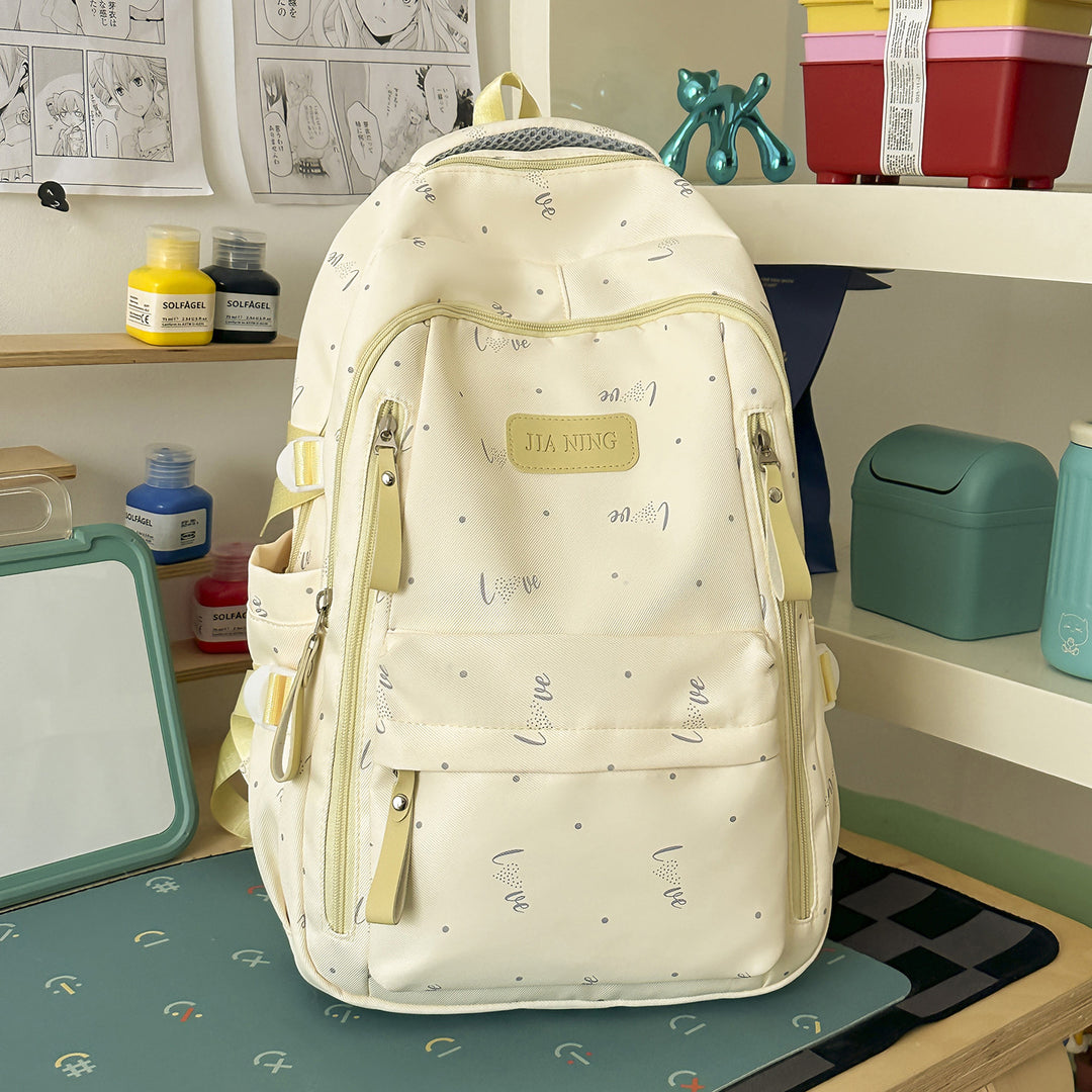 Stylish Love-Embellished Backpack Stornfield