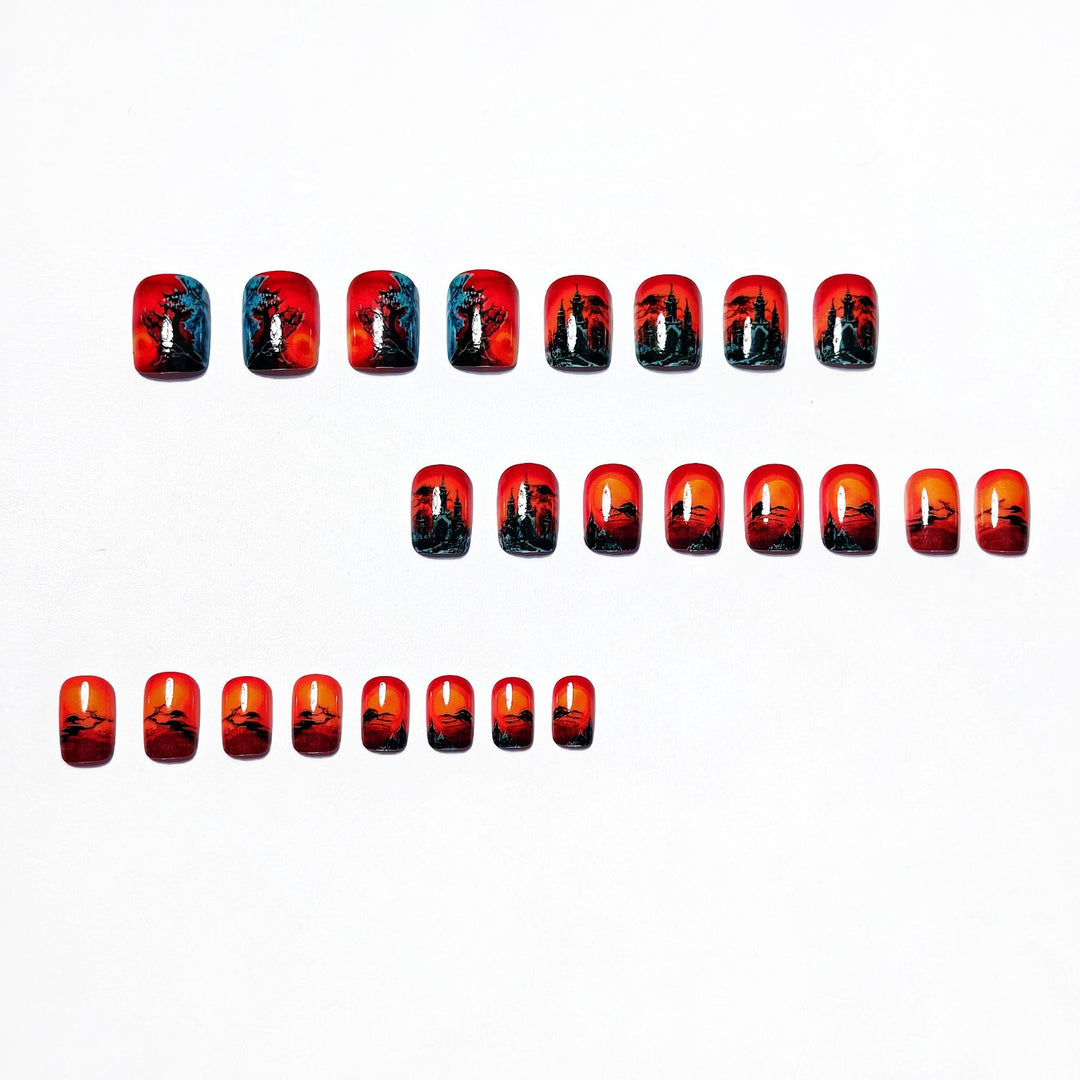 Creative Halloween Design Artificial Nails Stornfield