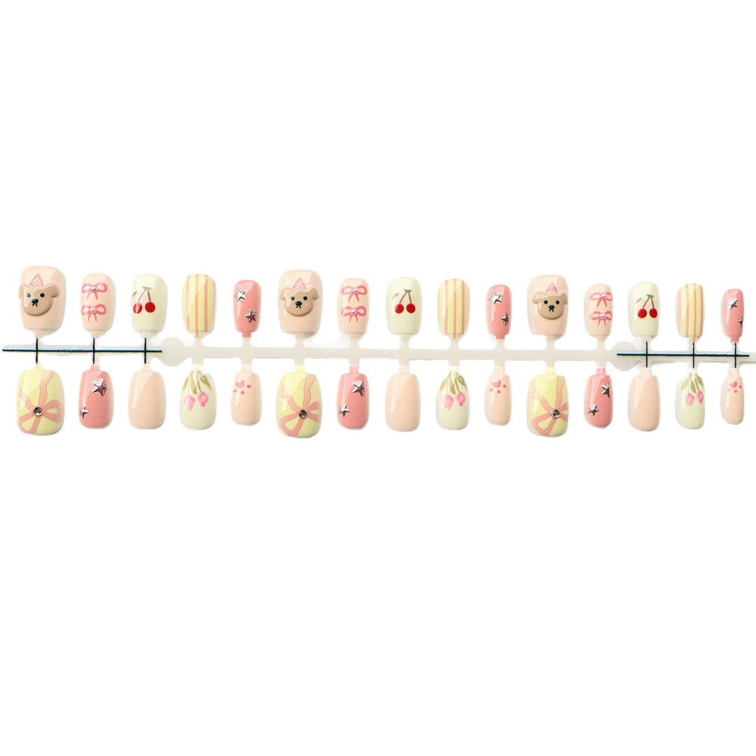 Playful Themed Press-On Nail Art