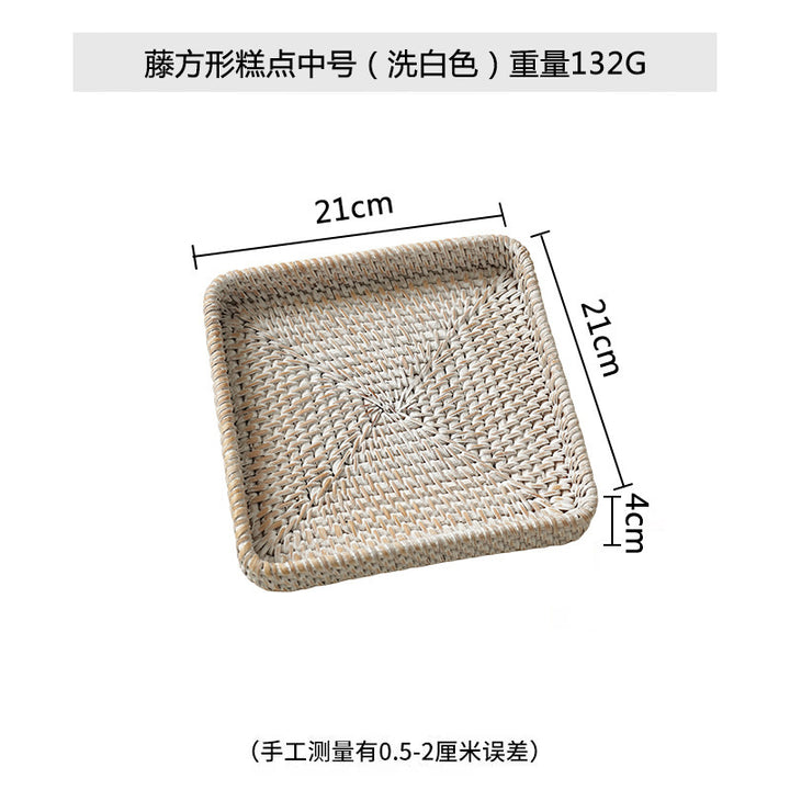 Women square natural material serving plate Stornfield
