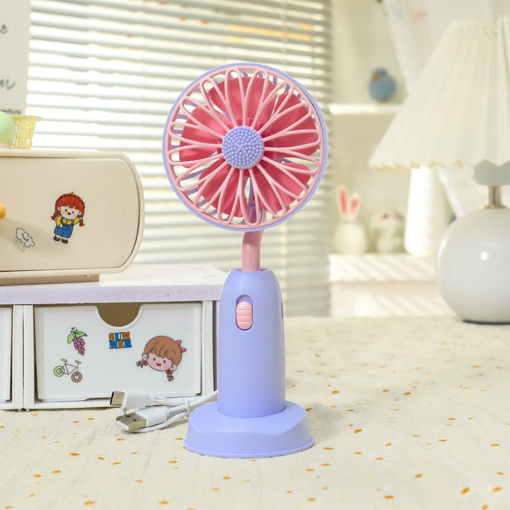 Women's Portable Hand Fan with Gentle Rotation Function Stornfield