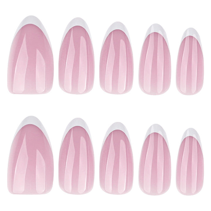 Artful nail extensions with elegant gradient and precise French tip Stornfield