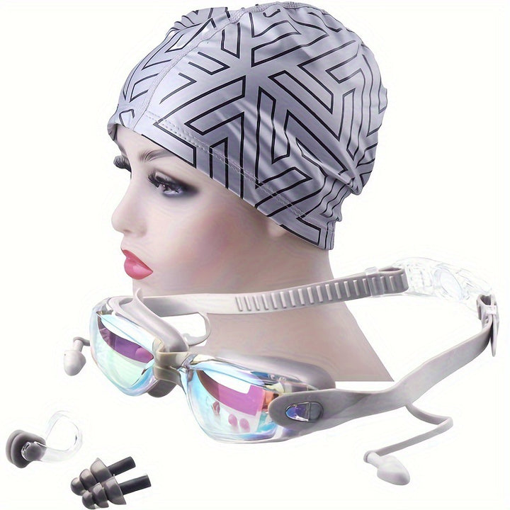Swimming Sports Set with Ergonomic Swimming Goggles and Stylish Swim Cap Stornfield