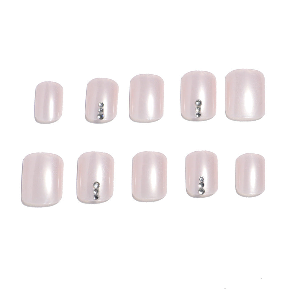 Premium Decorative Press-On Pedicure Nail Set Stornfield