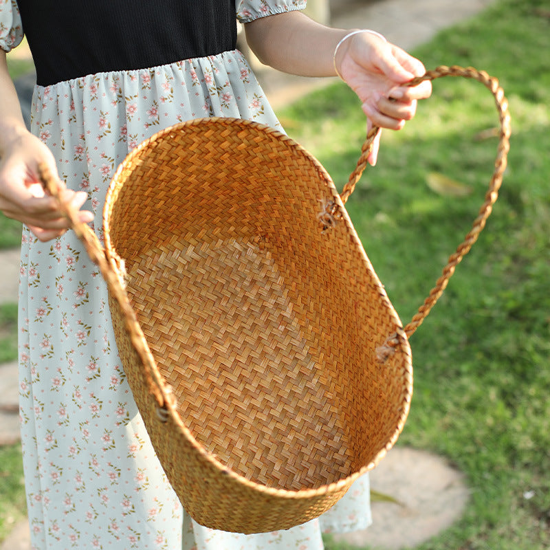 Handcrafted Woven Storage Tote Stornfield