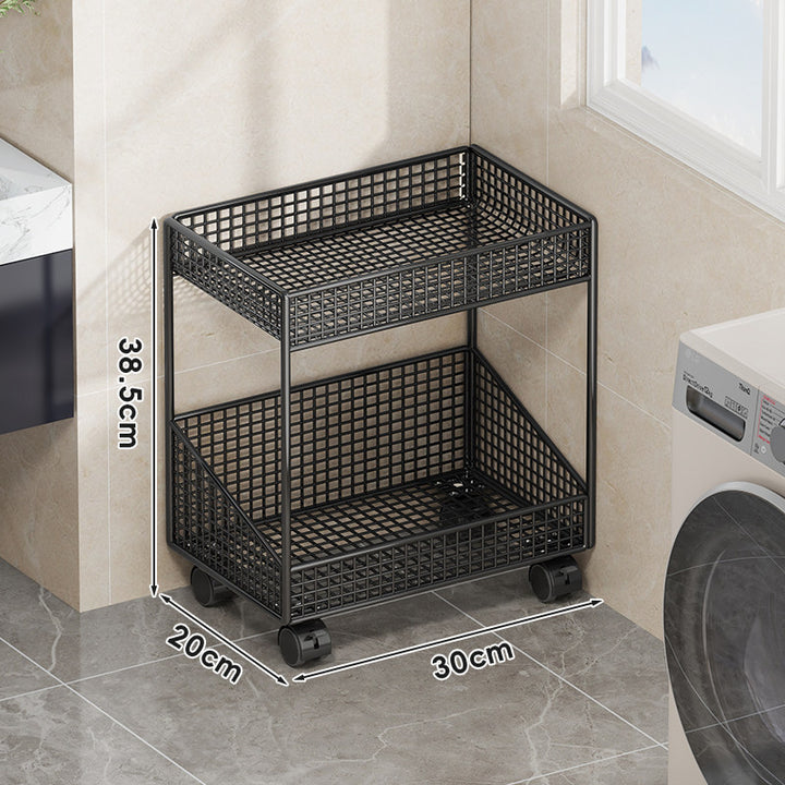 Compact Three-Tier Ventilated Metal Mesh Organizer Shelf for Countertop and Cabinet