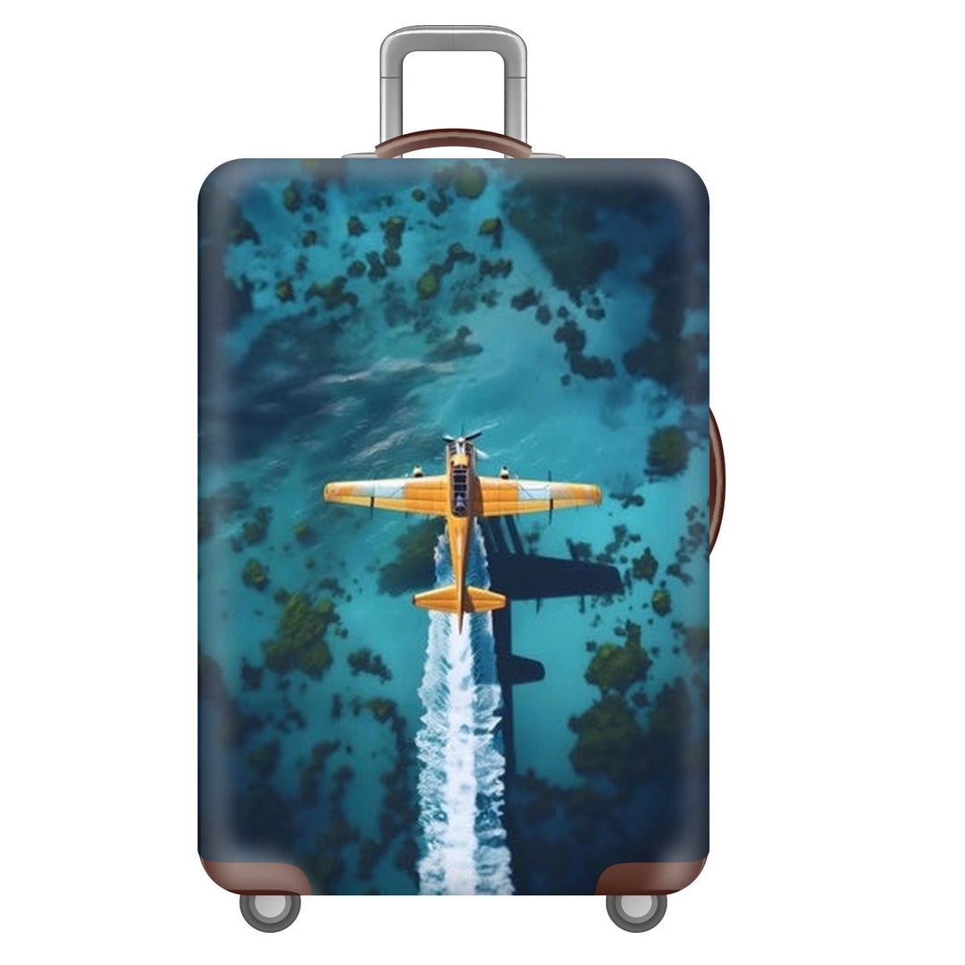 Unisex nan robust hard-shell suitcase with artistic face portrait print and 360° wheels Stornfield