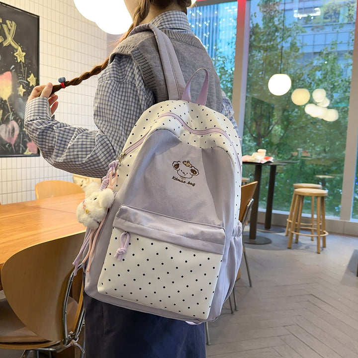 Versatile Polka Dot Backpack Stornfield