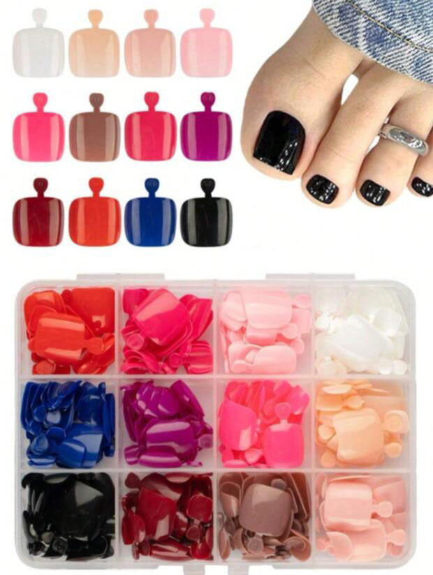 Full Coverage Press-On Toenail Set