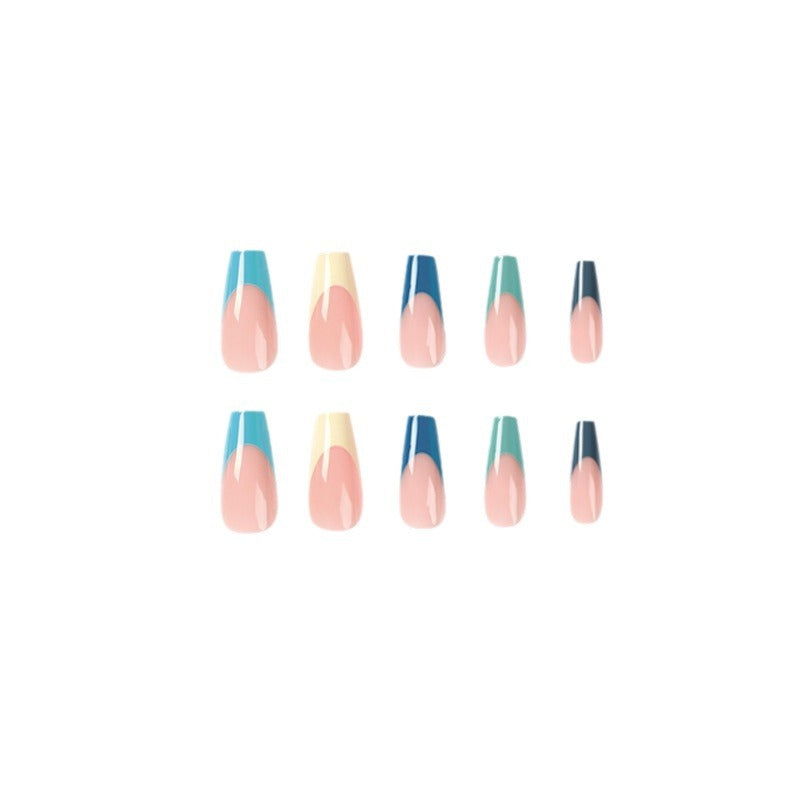 Artful Nail Extensions with Precise Gradient and Elegant Accents Stornfield