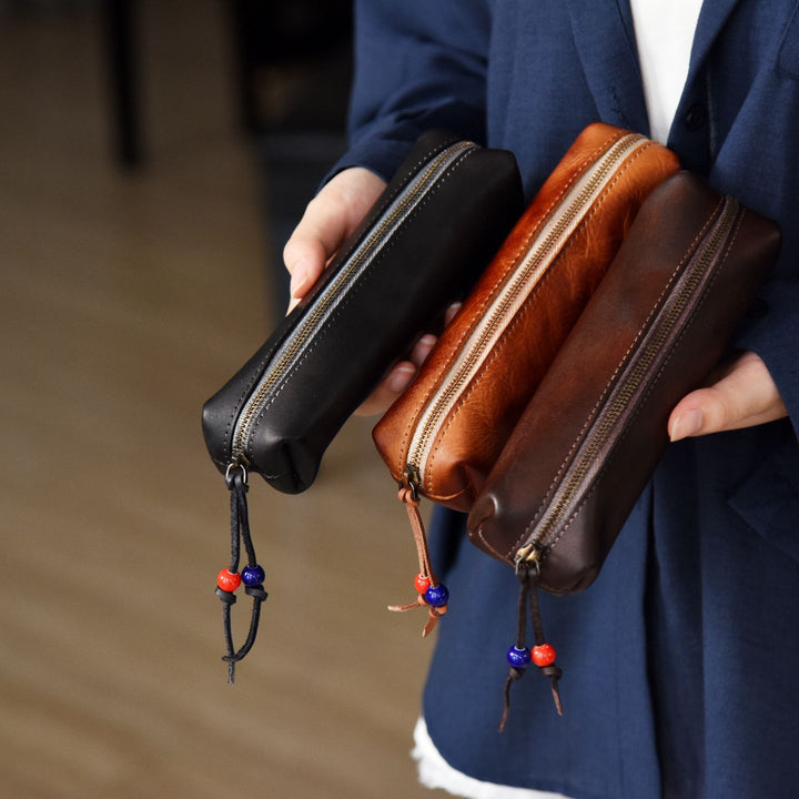 Premium Leather Pencil Case