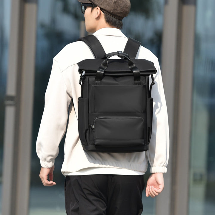 Durable Waterproof Roll-Top Backpack Stornfield