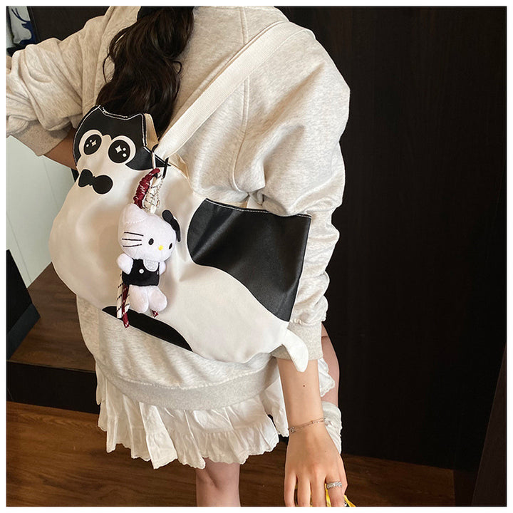 Playful Cat-Themed Shoulder Bag