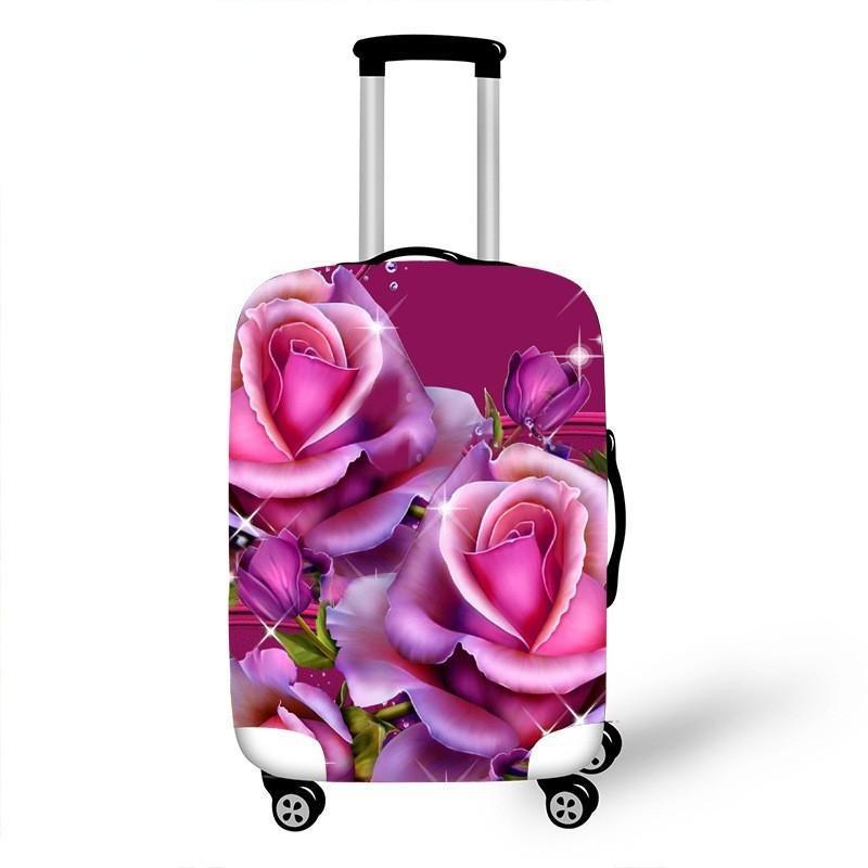 Women's hardshell travel suitcase with floral design Stornfield