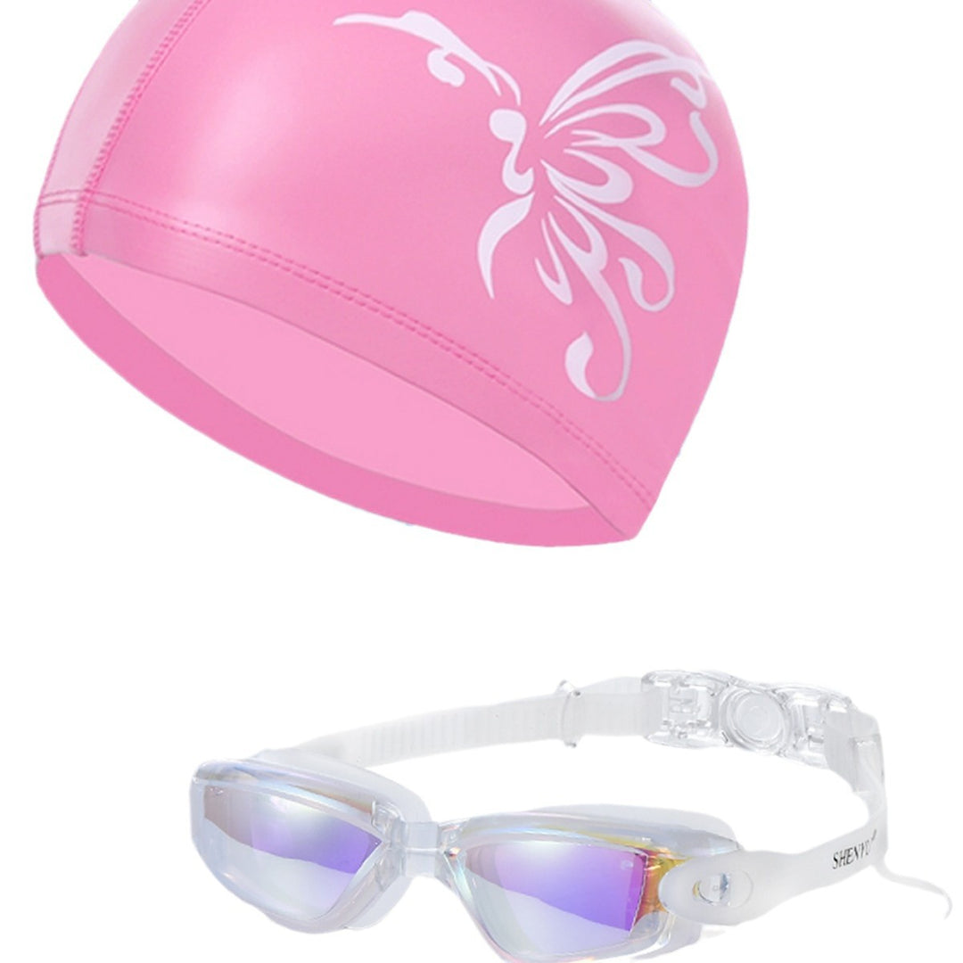Swimming set with comfortable swimming goggles and trendy swimming cap Stornfield