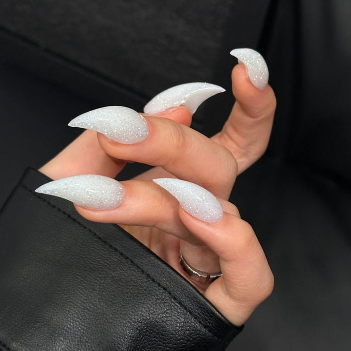 Glitzy Stiletto Press-On Nail Enhancements