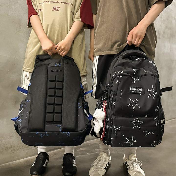 Multi-Functional Star-Patterned Backpack Stornfield