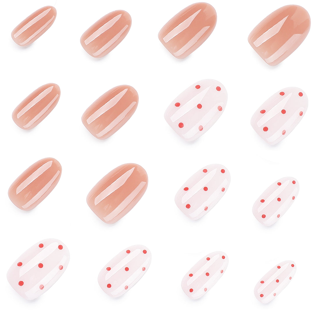Artistic Nail Art with Delicate Dots and Gradient Stornfield