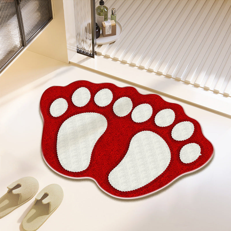 Fun Paw Print Bath Mat Stornfield