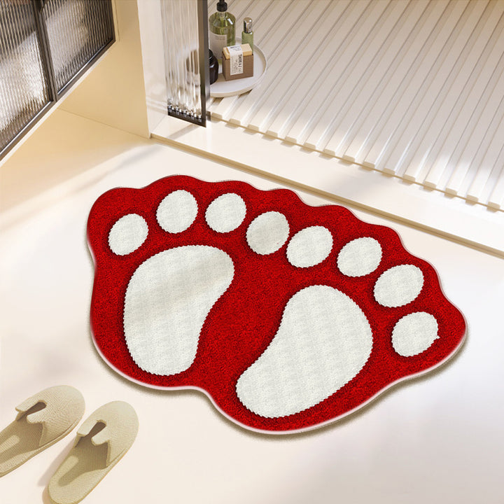 Fun Paw Print Bath Mat Stornfield