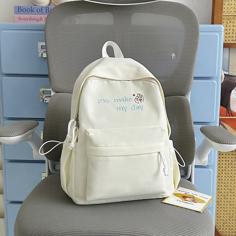 Casual Embroidered Mini Backpack Stornfield