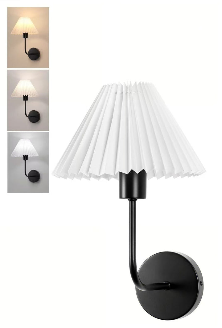 Decorative Pleated Shade Wall Sconce