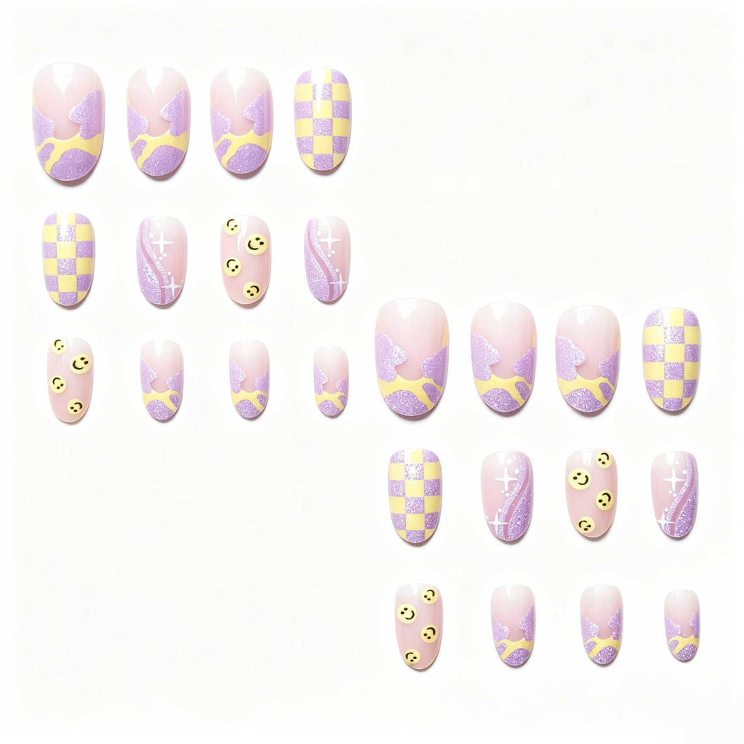 Artistic Patterned Gel Nail Art