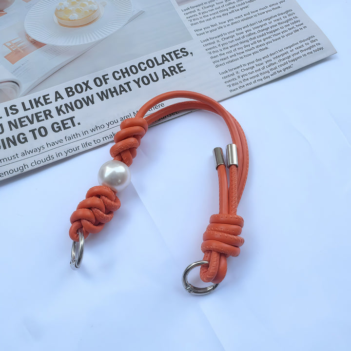 Elegant Knotted Leather Keychain Holder Stornfield