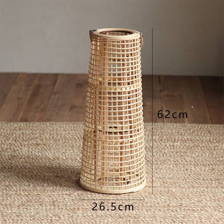 High-quality basket lamp in natural design Stornfield