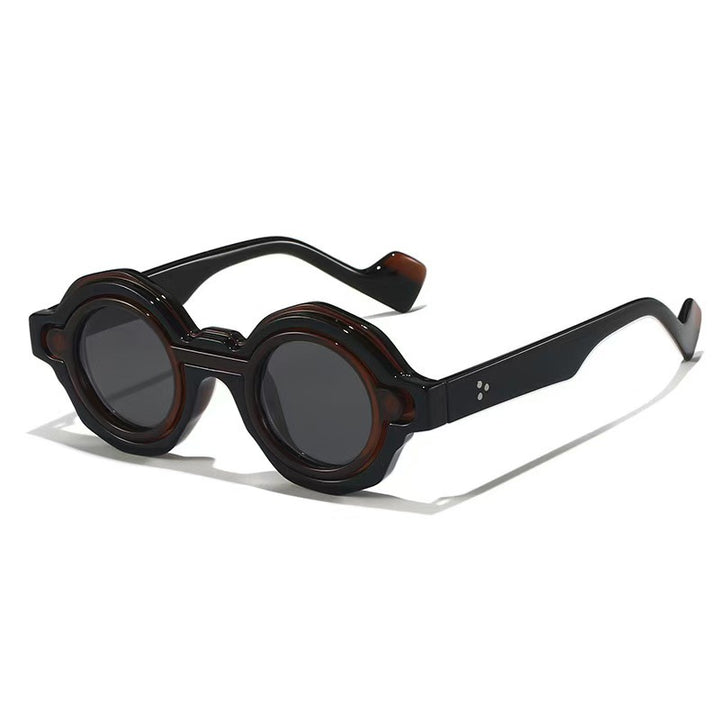 Ladies fashionable sunglasses with unique round design Stornfield