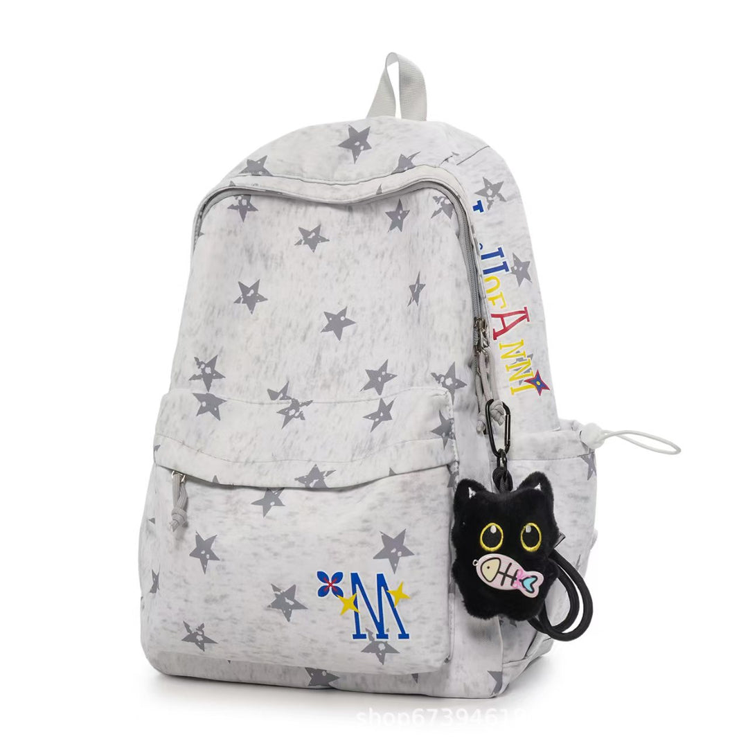 Star-Patterned Daily Use Backpack Stornfield