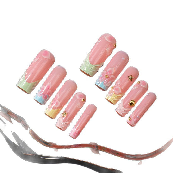 Floral Artisan Press-On Nail Set Stornfield