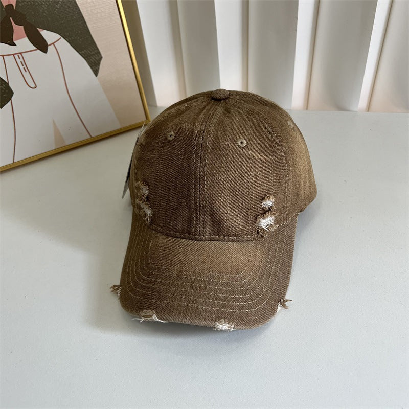 Women's Distressed Denim Baseball Cap Stornfield 1784083631