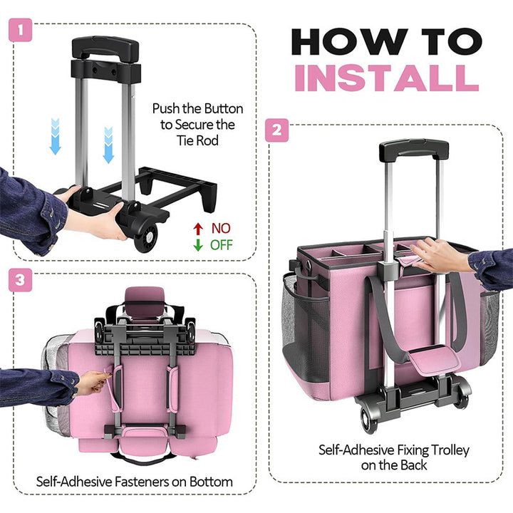 Multifunctional cleaning bag with roll and carry function Stornfield