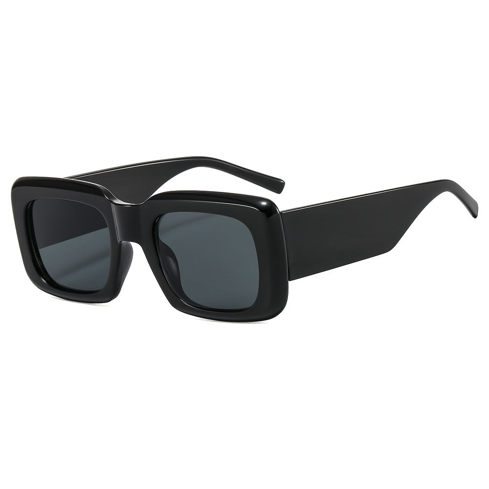 Women oversized sunglasses with square frame and transparent design Stornfield