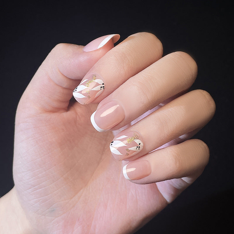 Artistic Press-On Nail Design