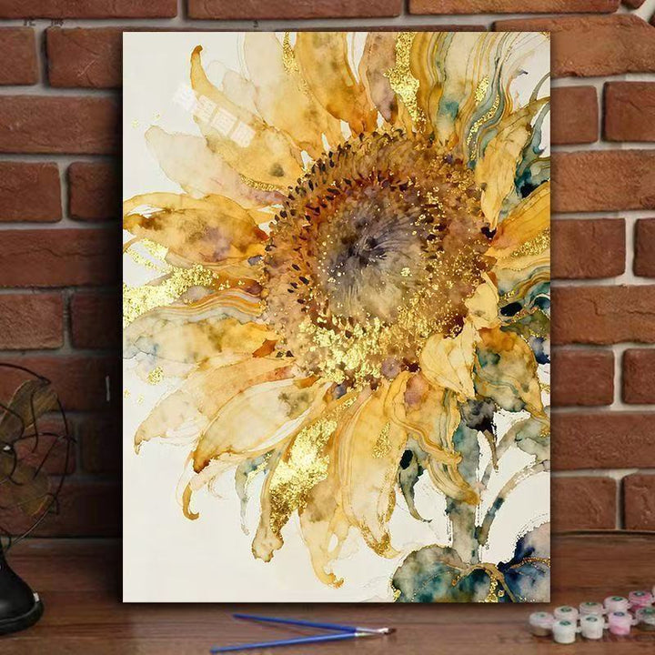 Elegant Sunflower Watercolor Canvas Art Stornfield