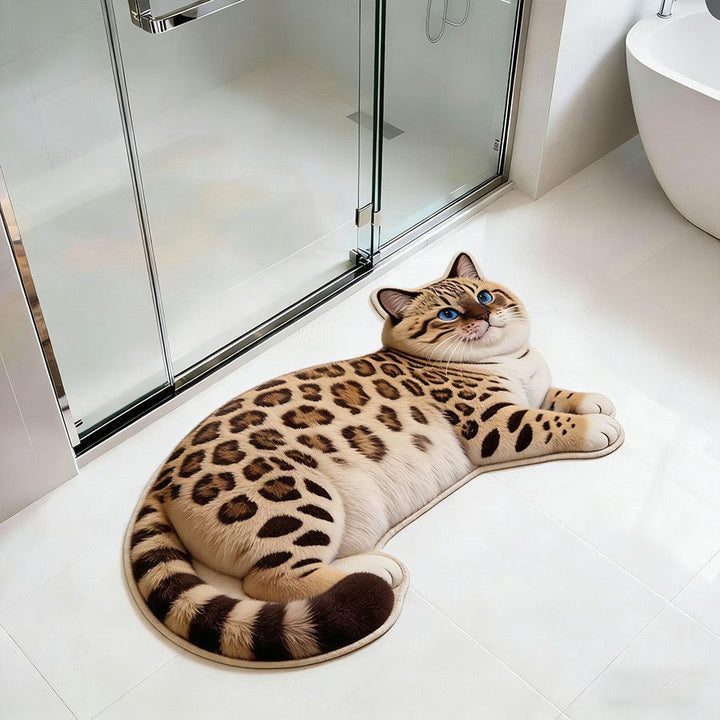 Cat-Shaped Bath Mat Stornfield