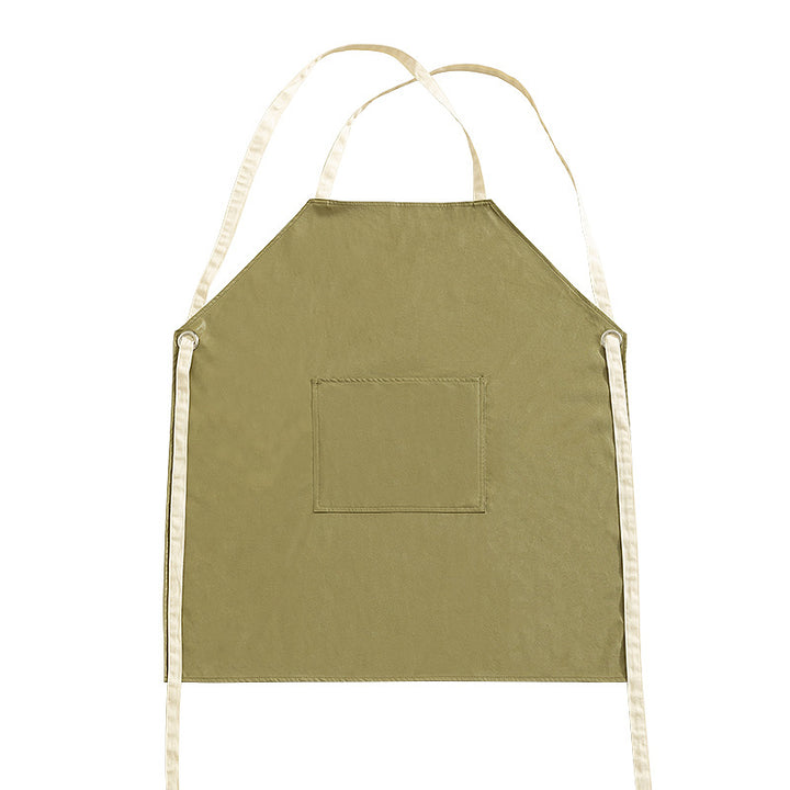 Adjustable cotton cooking apron with cross straps and large front pocket Stornfield