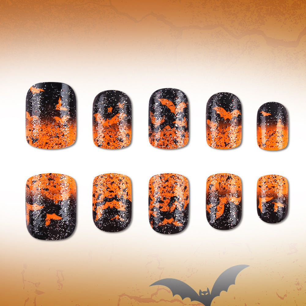 Halloween-Themed Artistic Press-On Nails Stornfield