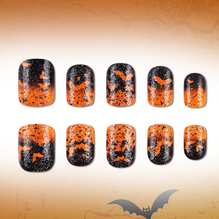 Halloween-Themed Artistic Press-On Nails Stornfield