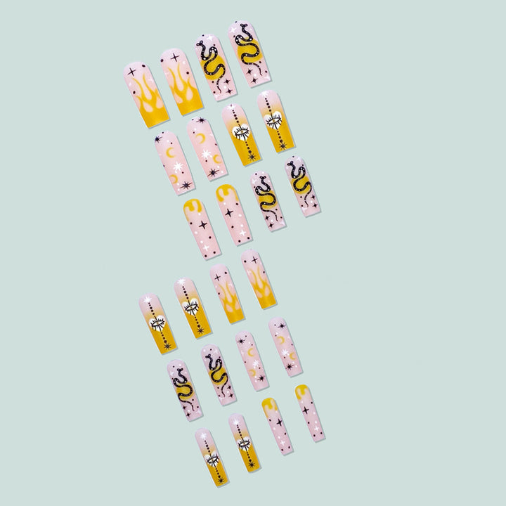 Artificial artificial nails with mystical motifs Stornfield