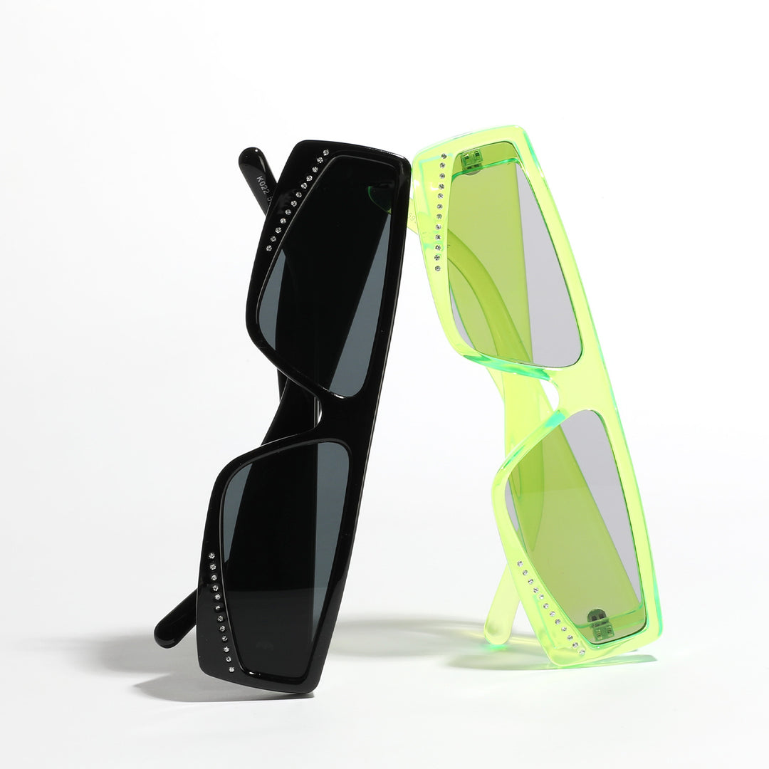 Women's oversized sunglasses with futuristic shape and stylish embellishments Stornfield
