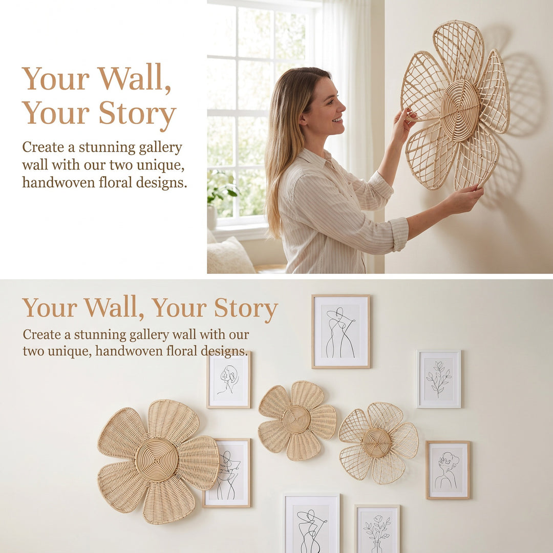 Wall decoration made of braided material Stornfield