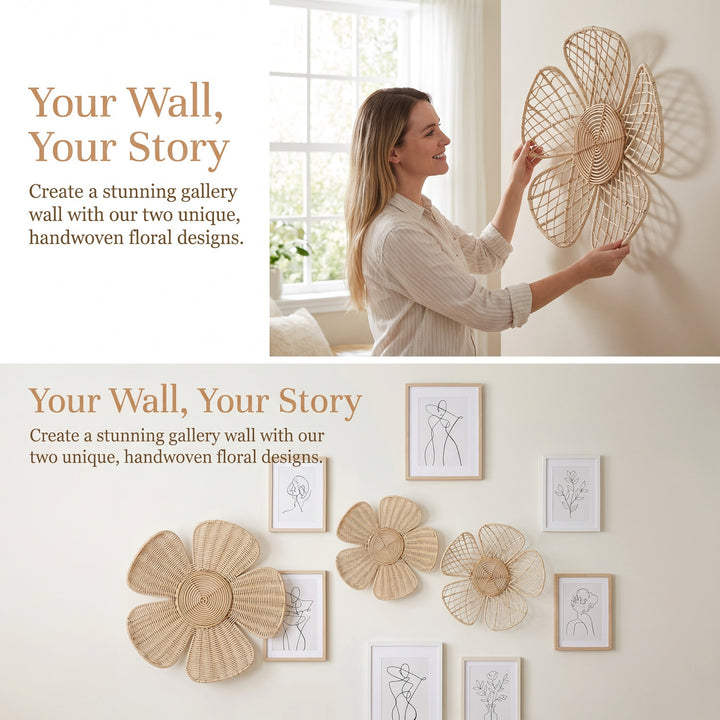 Wall decoration made of braided material Stornfield