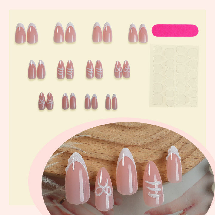 Artistic Press-On Nail Set with Elegant Designs Stornfield