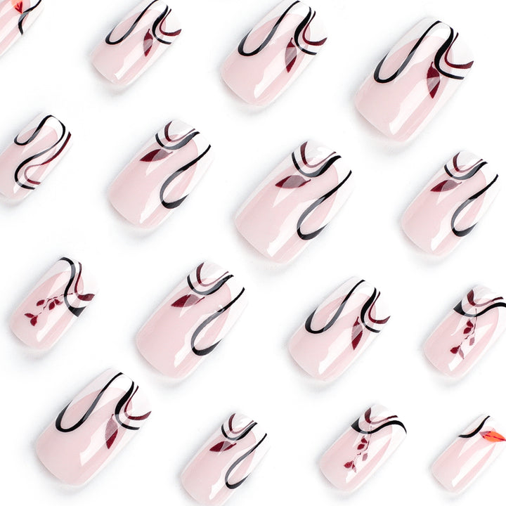 Artful acrylic nails with elegant marble design Stornfield