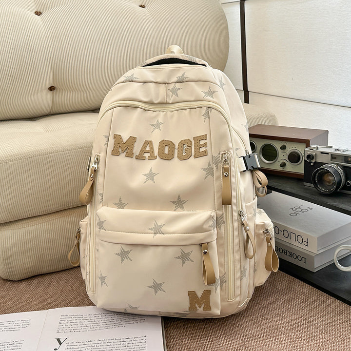 Star-Patterned Adjustable Backpack Stornfield