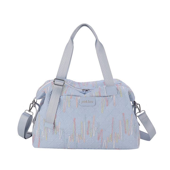 Chic Textured Travel Duffle Bag Stornfield
